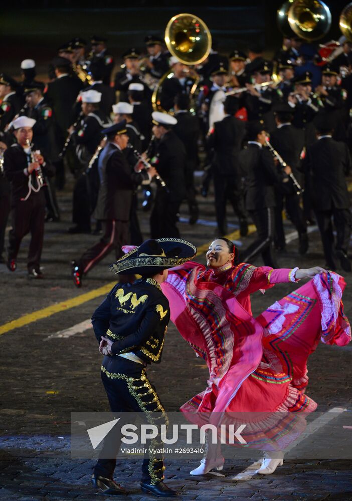 Final rehearsal of Spasskaya Tower festival's opening ceremony