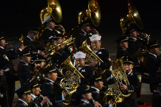 Final rehearsal of Spasskaya Tower festival's opening ceremony