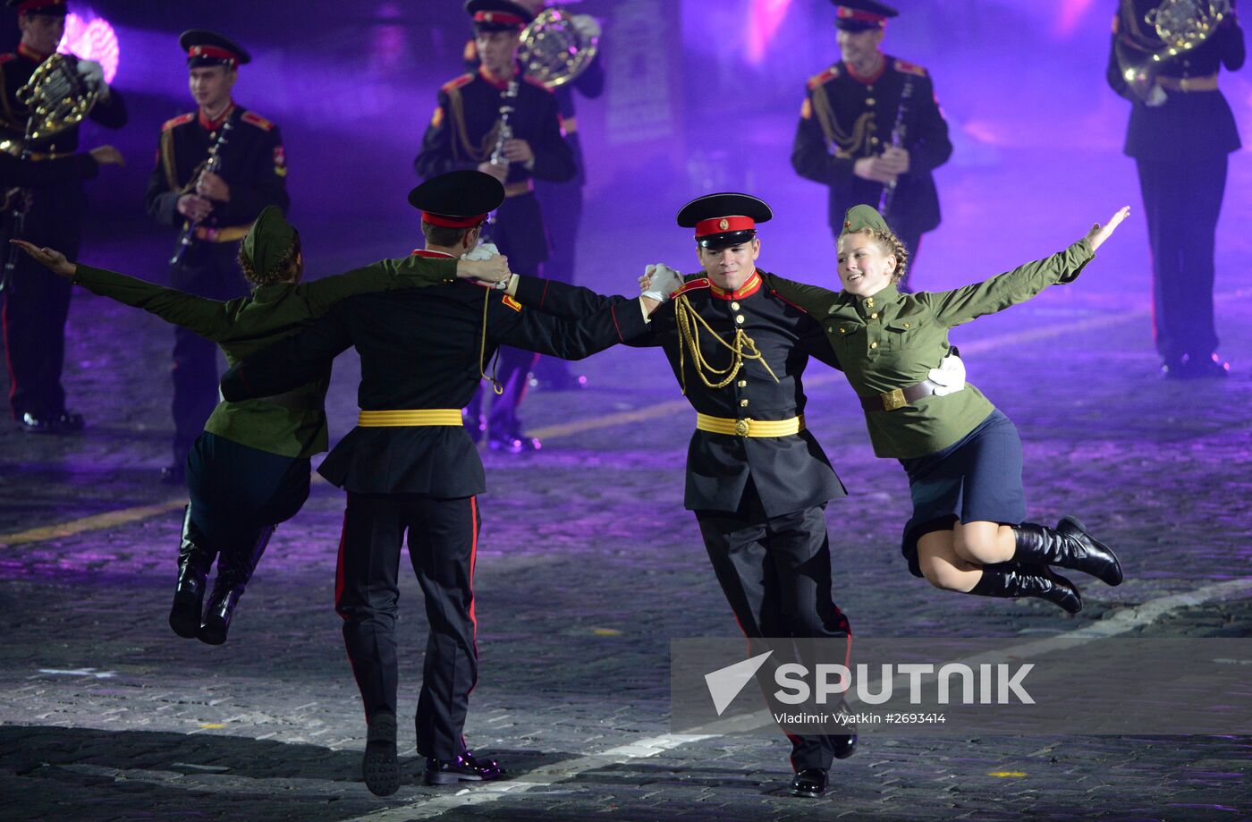Final rehearsal of Spasskaya Tower festival's opening ceremony