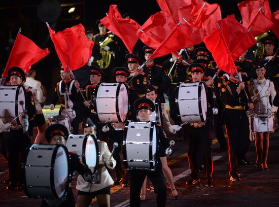 Final rehearsal of Spasskaya Tower festival's opening ceremony