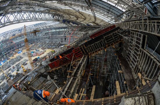 Football. Delegations of FIFA and Russia 2018 Organizing Committee visit Luzhniki Grand Sports Arena