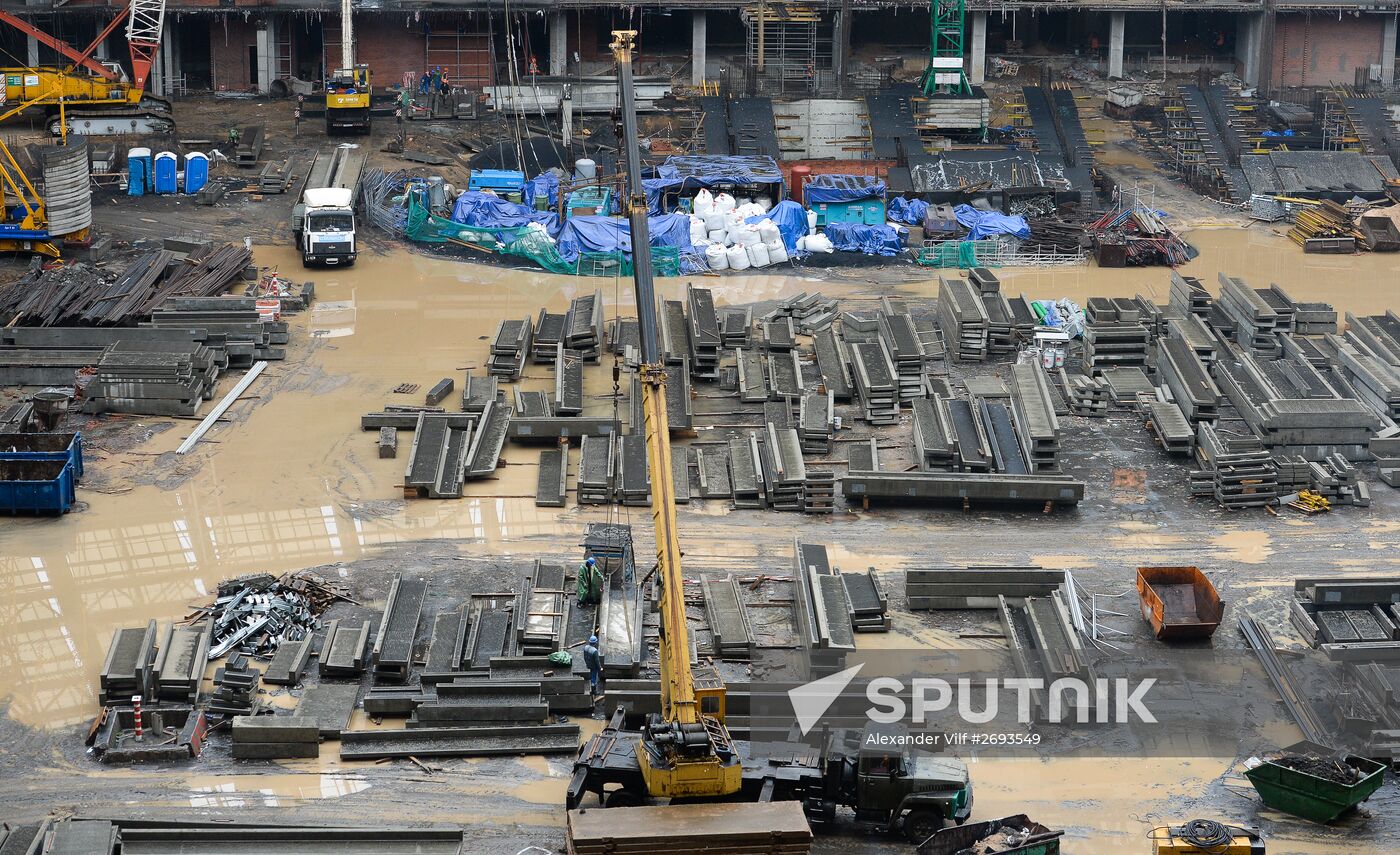 Football. Delegations of FIFA and Russia 2018 Organizing Committee visit Luzhniki Grand Sports Arena