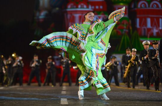 Final rehearsal of Spasskaya Tower festival's opening ceremony