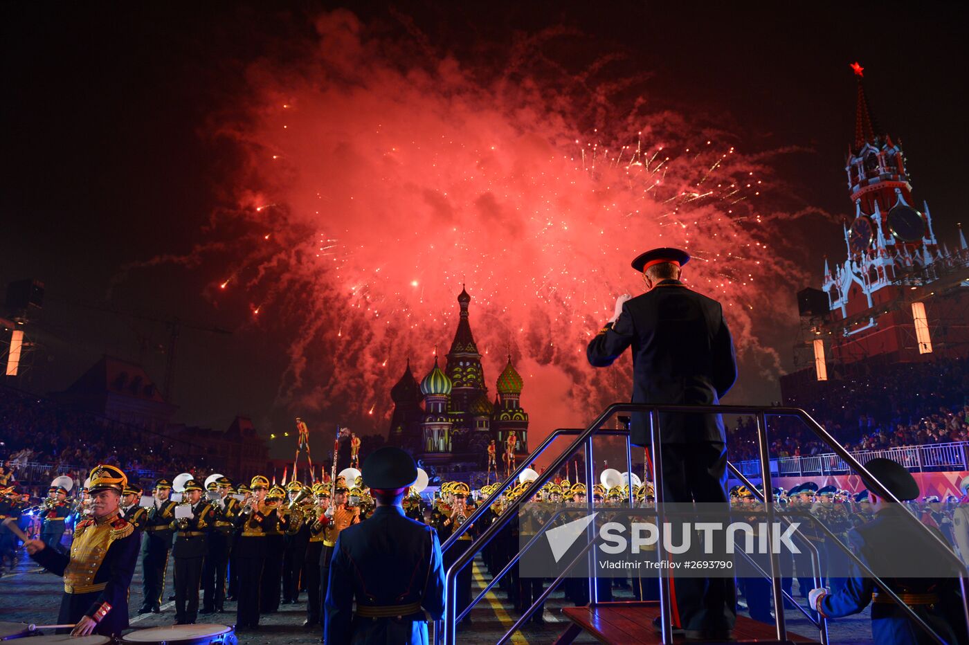 Final rehearsal of Spasskaya Tower festival's opening ceremony