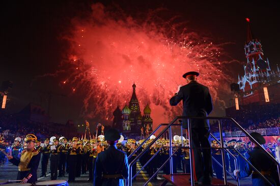 Final rehearsal of Spasskaya Tower festival's opening ceremony