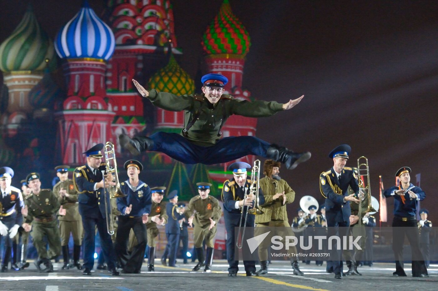 Final rehearsal of Spasskaya Tower festival's opening ceremony