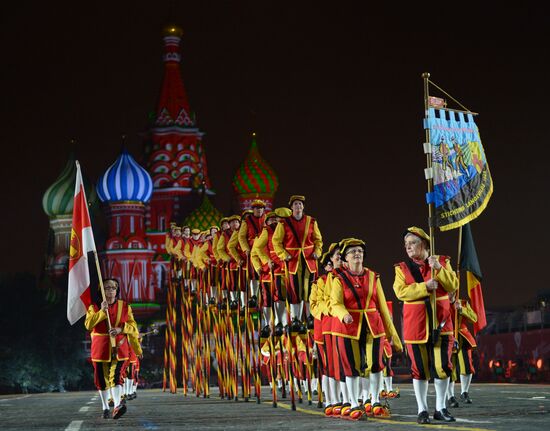 Final rehearsal of Spasskaya Tower festival's opening ceremony