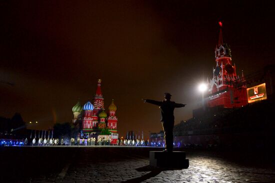 Final rehearsal of Spasskaya Tower festival's opening ceremony