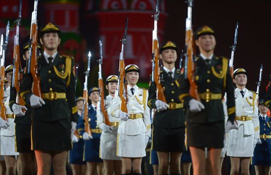 Final rehearsal of Spasskaya Tower festival's opening ceremony