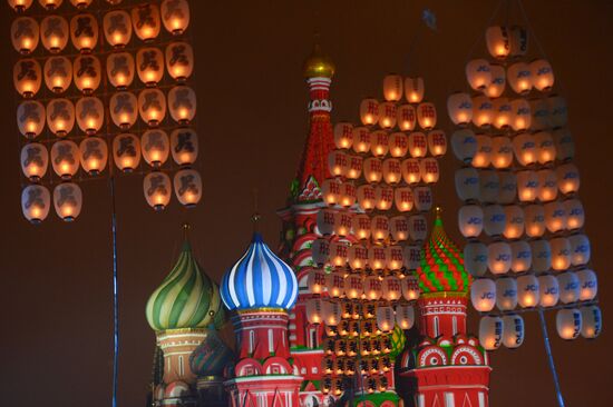 Final rehearsal of Spasskaya Tower festival's opening ceremony