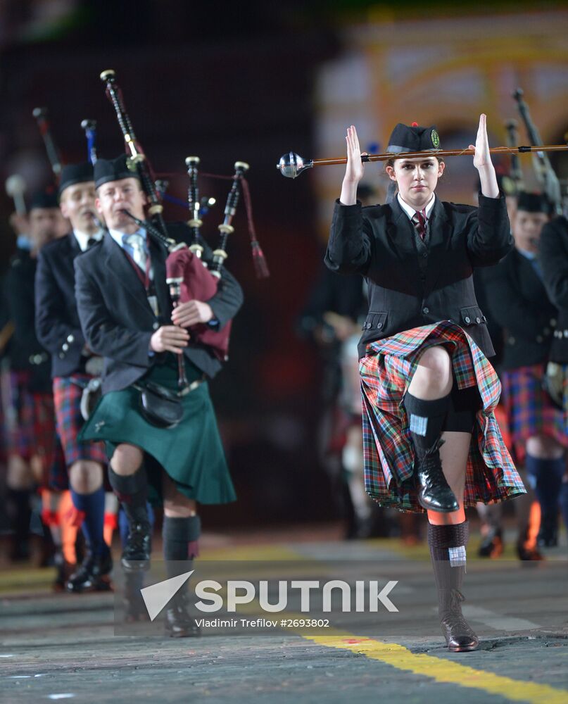 Final rehearsal of Spasskaya Tower festival's opening ceremony
