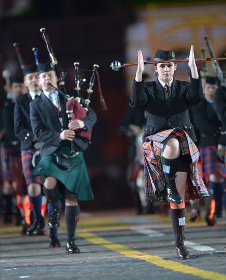 Final rehearsal of Spasskaya Tower festival's opening ceremony