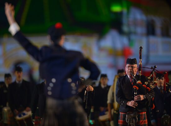 Final rehearsal of Spasskaya Tower festival's opening ceremony