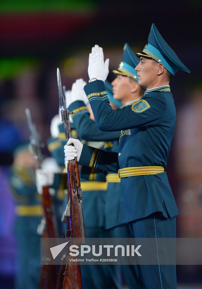 Final rehearsal of Spasskaya Tower festival's opening ceremony