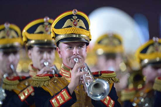 Final rehearsal of Spasskaya Tower festival's opening ceremony
