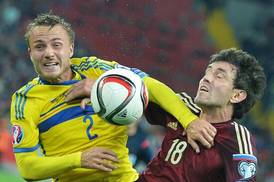 Football. UEFA Euro 2016 qualifier. Russia vs. Sweden