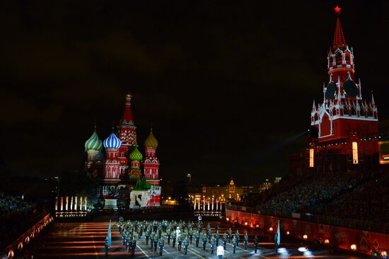 Opening of Spasskaya Tower International Military Music Festival