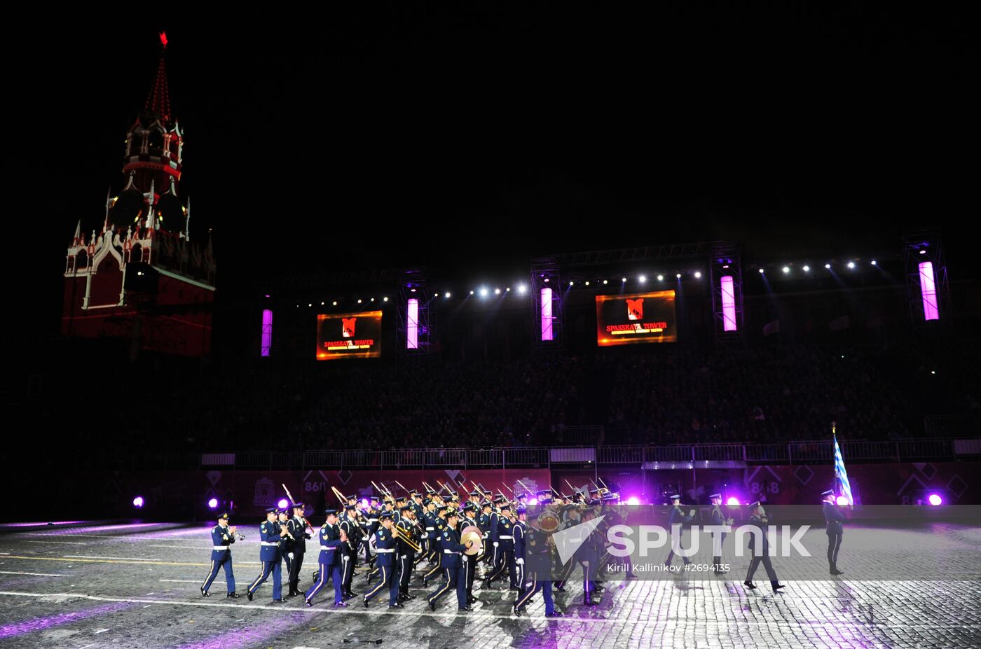 Opening of Spasskaya Tower International Military Music Festival