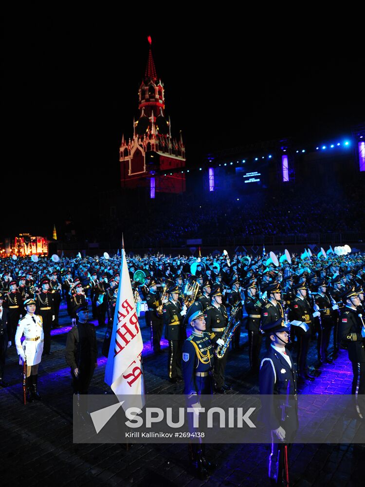 Opening of Spasskaya Tower International Military Music Festival