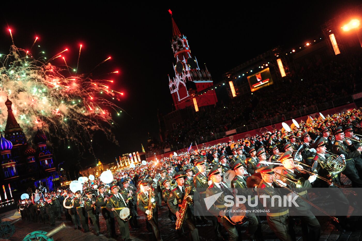 Opening of Spasskaya Tower International Military Music Festival