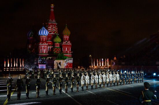 Opening of Spasskaya Tower International Military Music Festival