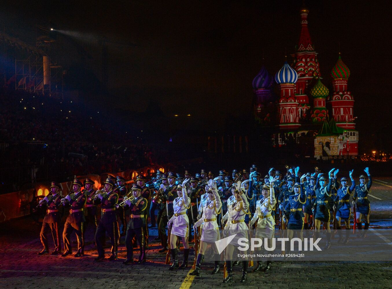 Opening of Spasskaya Tower International Military Music Festival