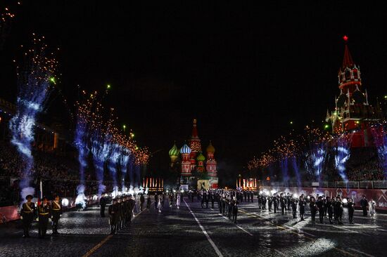 Opening of Spasskaya Tower International Military Music Festival