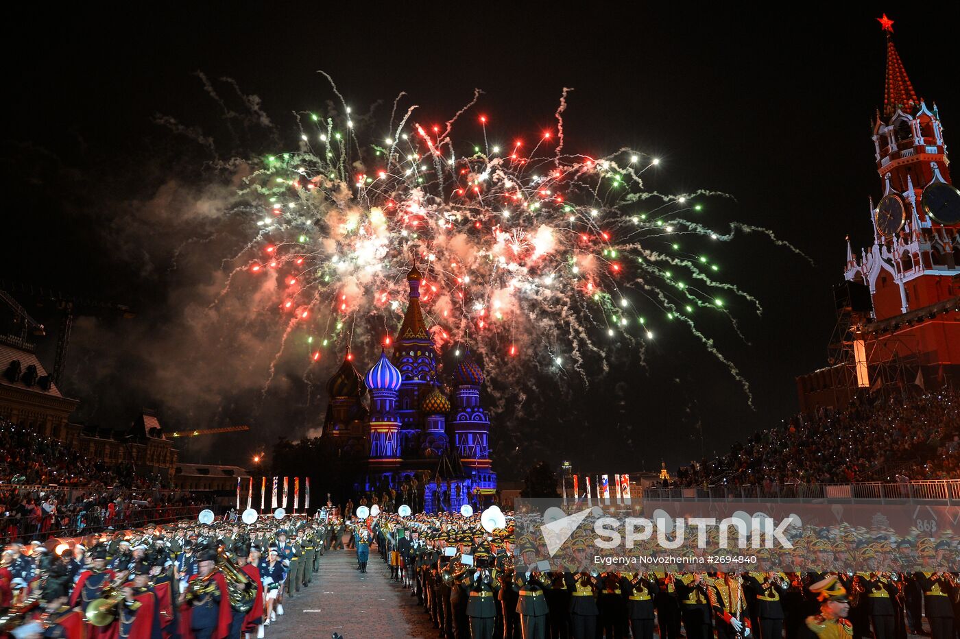 Official ceremony of opening the 2015 International Military Music Festival 'Spasskaya Tower'