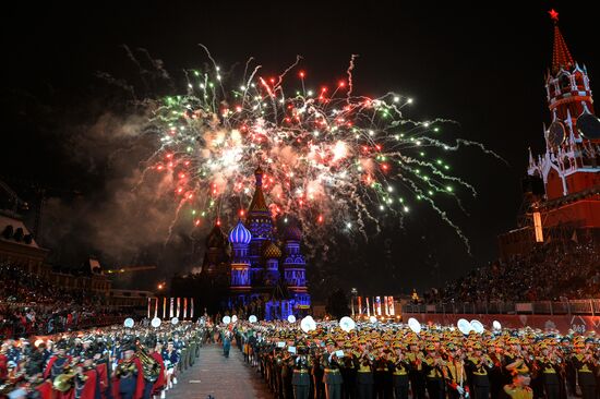 Official ceremony of opening the 2015 International Military Music Festival 'Spasskaya Tower'