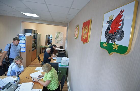 Early voting at territorial election commission of Kazan's Soviet district