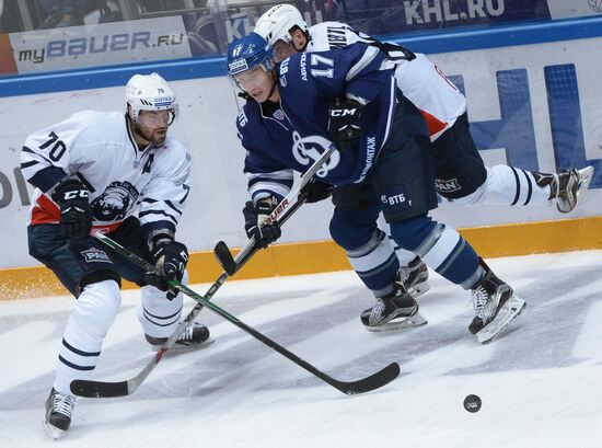 Kontinental Hockey League. Dynamo Moscow vs. Medvescak Zagreb