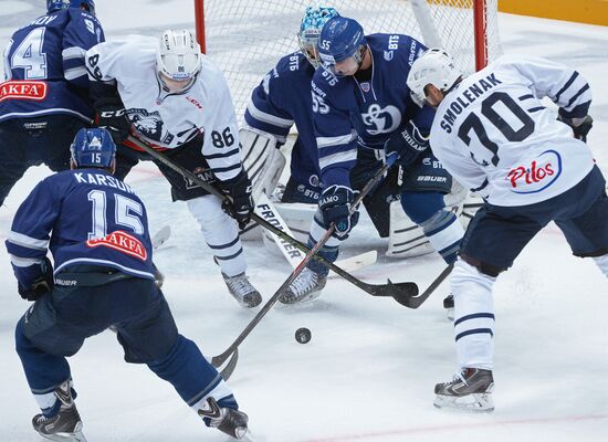 Kontinental Hockey League. Dynamo Moscow vs. Medvescak Zagreb