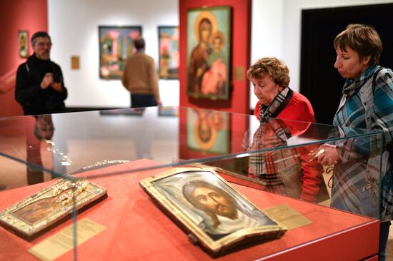 Opening of monographic exhibition "Simon Ushakov -- Tsarist Icon Painter"