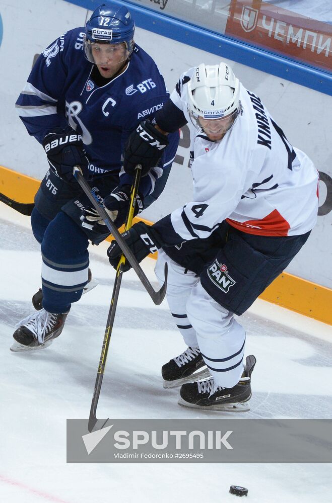 Kontinental Hockey League. Dynamo Moscow vs. Medvescak Zagreb