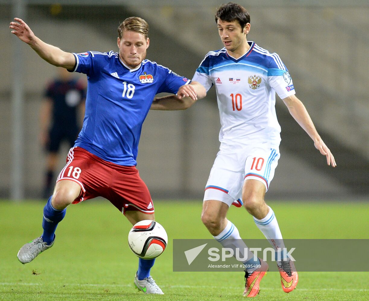 Russia vs. Liechtenstein UEFA Euro 2016 qualifying match