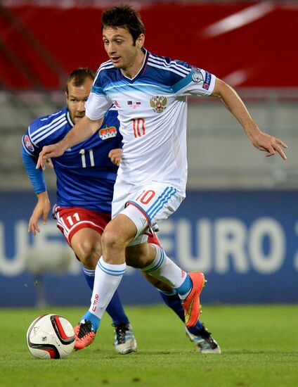 Russia vs. Liechtenstein UEFA Euro 2016 qualifying match