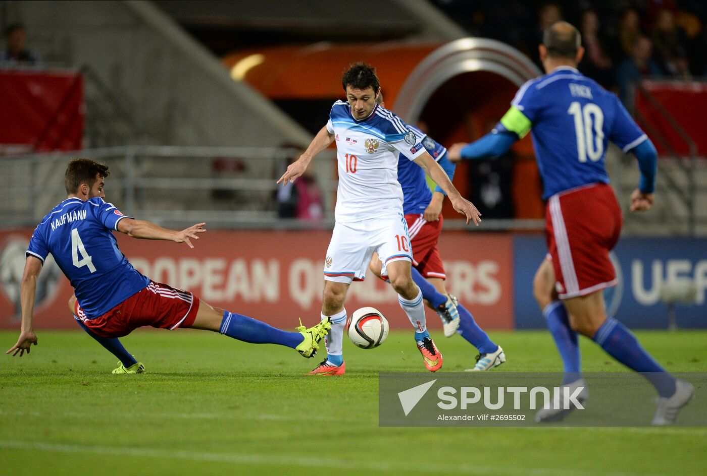 Russia vs. Liechtenstein UEFA Euro 2016 qualifying match