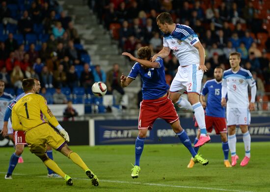 Russia vs. Liechtenstein UEFA Euro 2016 qualifying match