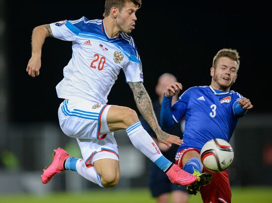 Russia vs. Liechtenstein UEFA Euro 2016 qualifying match