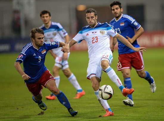 Russia vs. Liechtenstein UEFA Euro 2016 qualifying match