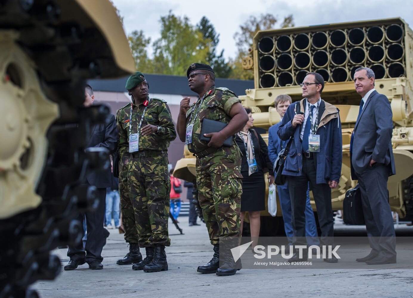 The 10th Russia Arms Expo international exhibition's opening