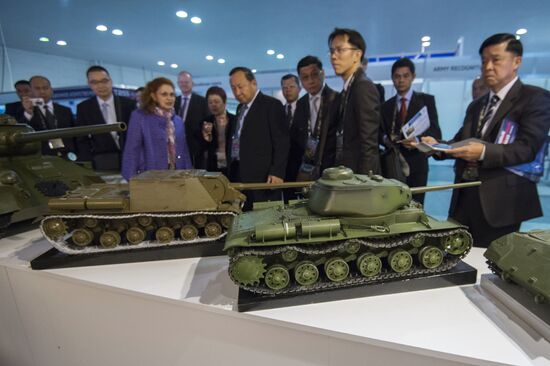 The 10th Russia Arms Expo international exhibition's opening