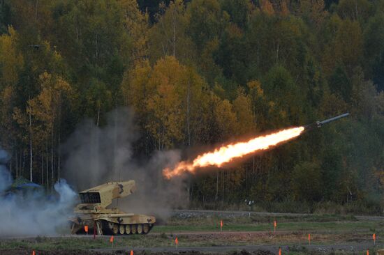 The 10th Russia Arms Expo international exhibition's opening