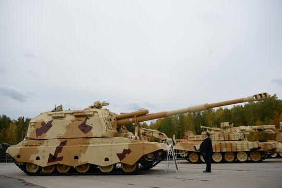 The 10th Russia Arms Expo international exhibition's opening