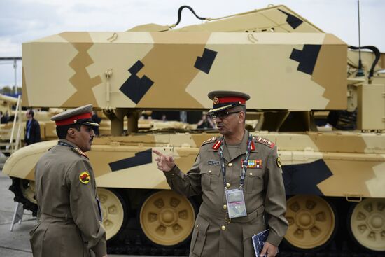 The 10th Russia Arms Expo international exhibition's opening