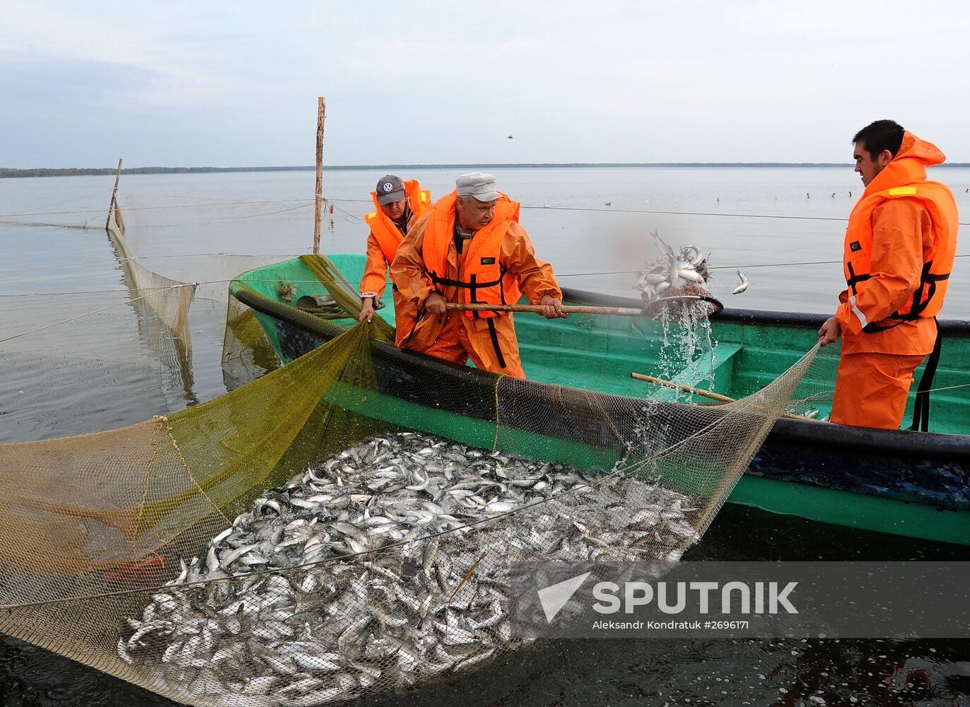 A fish farm in Russia's Chelyabinsk Region