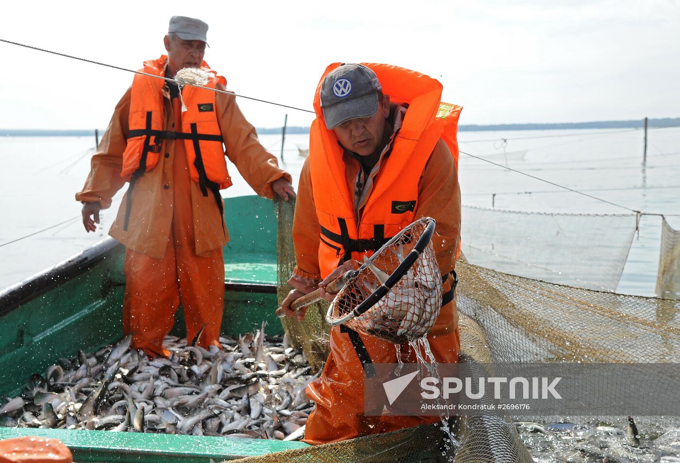 A fish farm in Russia's Chelyabinsk Region