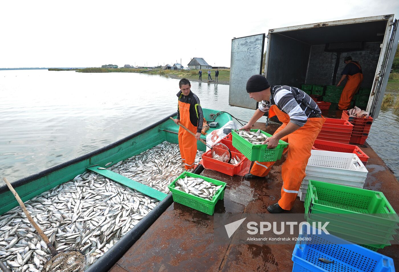 A fish farm in Russia's Chelyabinsk Region