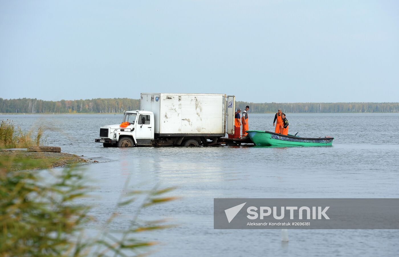 A fish farm in Russia's Chelyabinsk Region