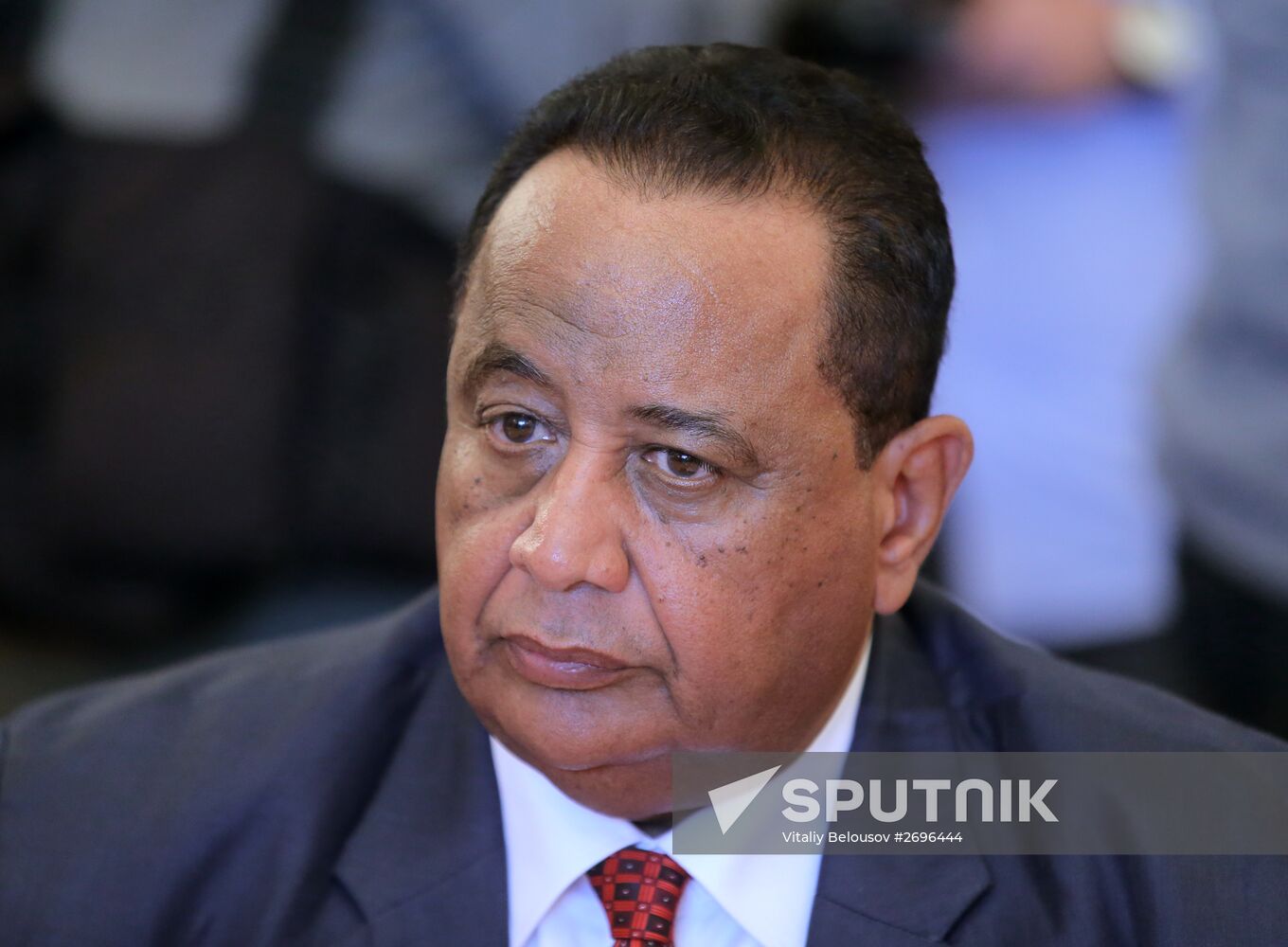 Russian Foreign Minister Sergei Lavrov meets with Sudanese Foreign Minister Ibrahim Ghandour
